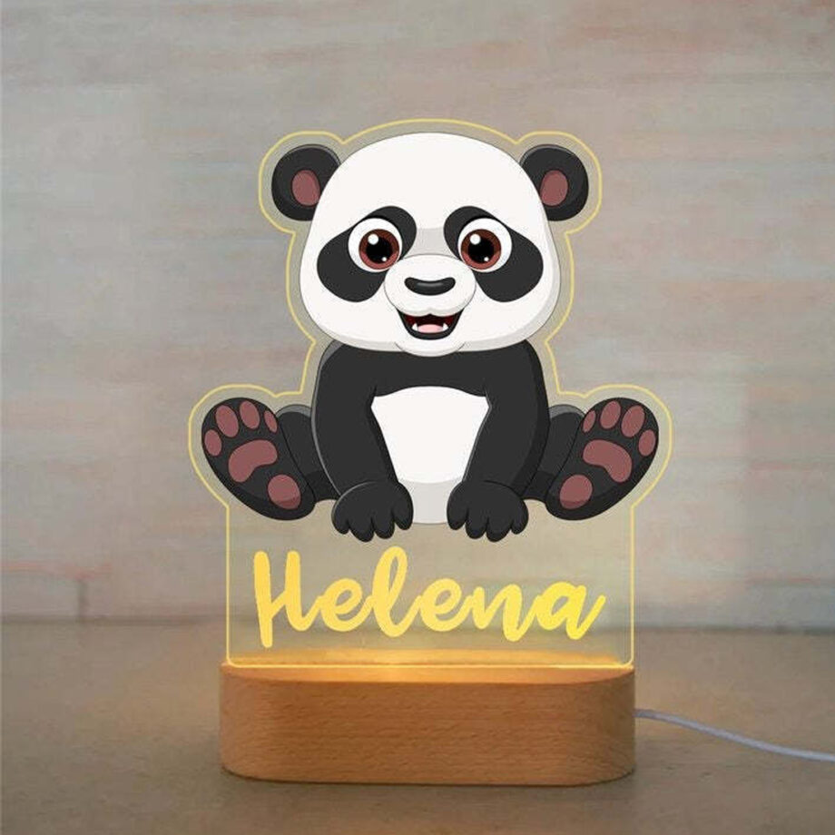 Personalized Bright Night Light Featuring Cute Cartoon Animals for Sweet Dreams - Ideal for a Good Night's Sleep