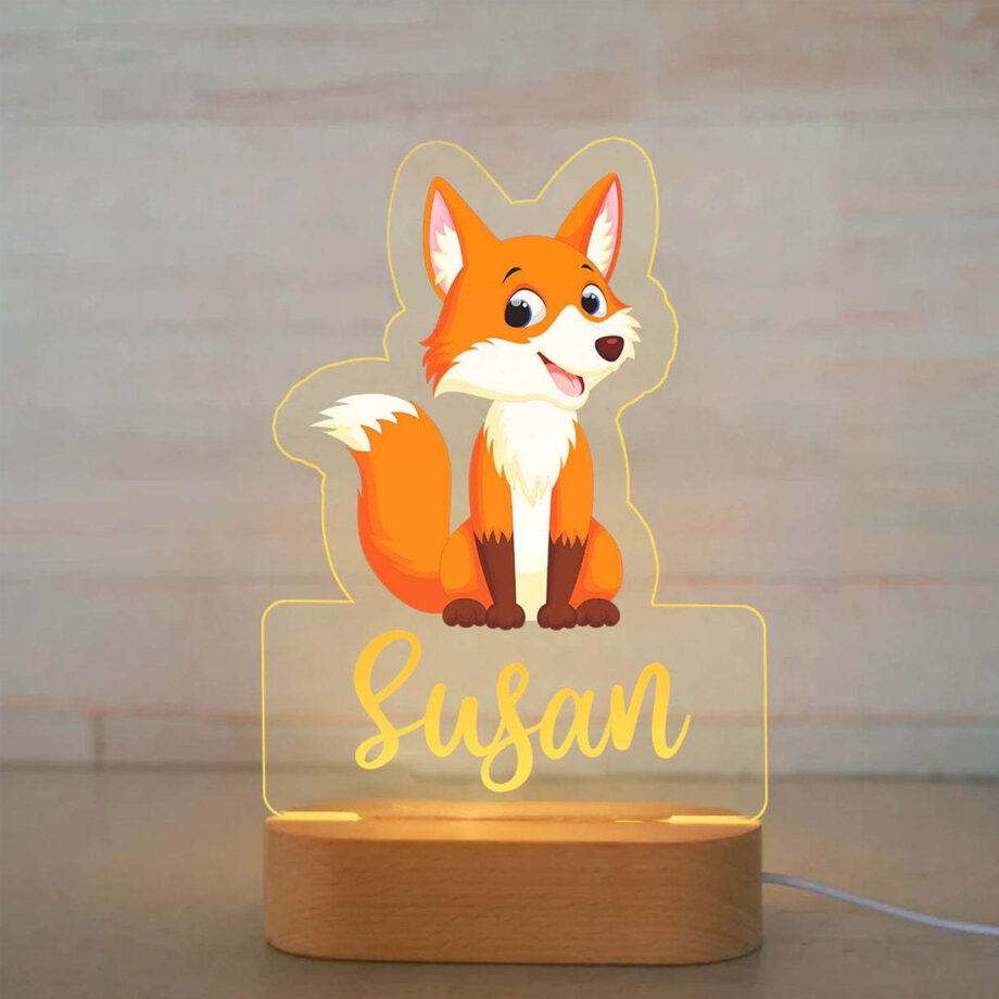 Personalized Bright Night Light Featuring Cute Cartoon Animals for Sweet Dreams - Ideal for a Good Night's Sleep