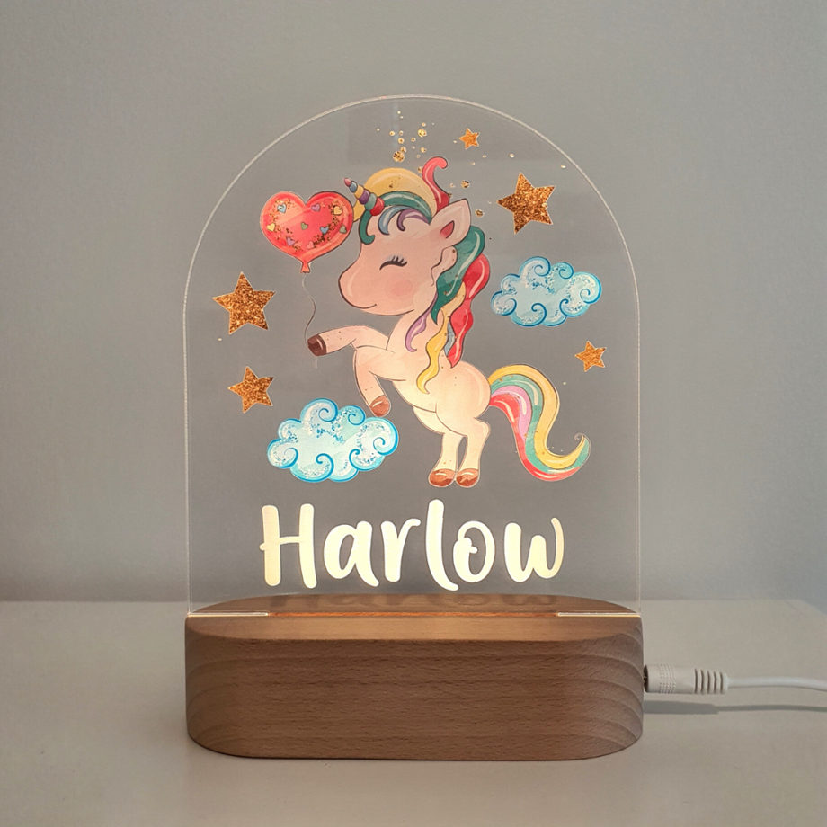 Custom Night Light - Perfect Baby Christmas & Child Birthday Present - Colorful, Dimmable Newborn Night Lamp for Stylish Bedroom Decoration