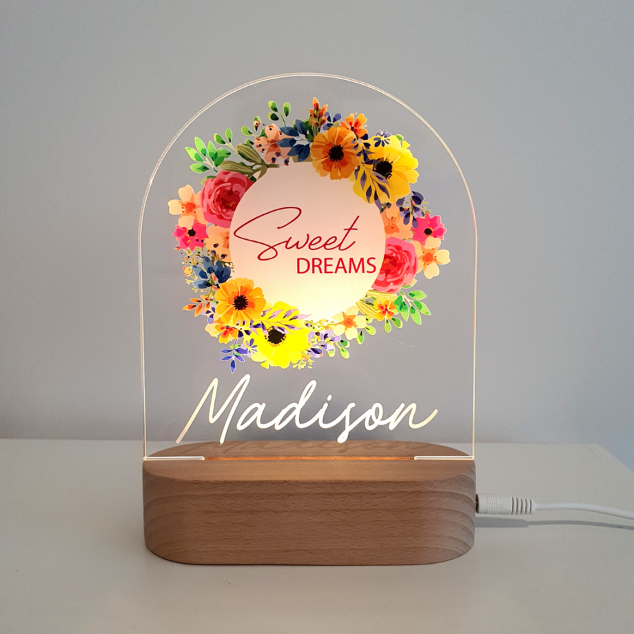 Custom Night Light - Perfect Baby Christmas & Child Birthday Present - Colorful, Dimmable Newborn Night Lamp for Stylish Bedroom Decoration