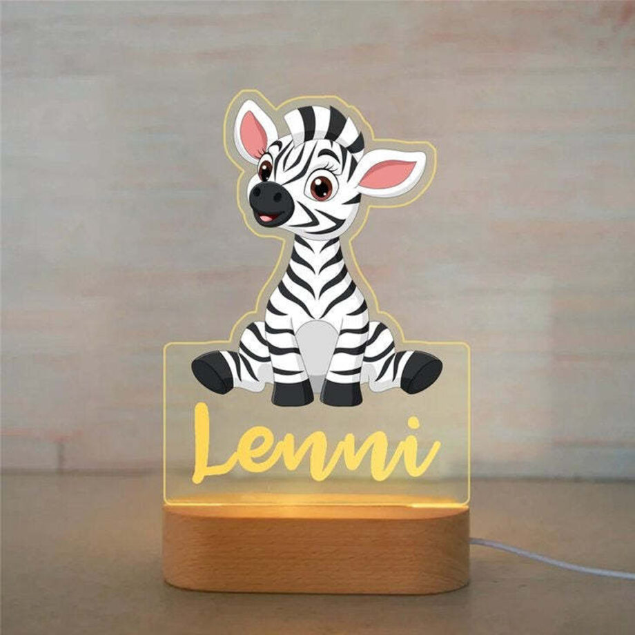 Personalized Bright Night Light Featuring Cute Cartoon Animals for Sweet Dreams - Ideal for a Good Night's Sleep