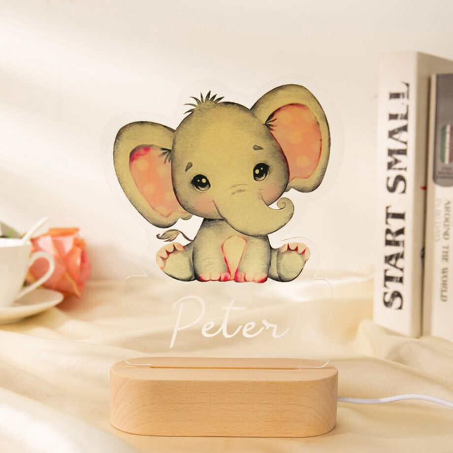 Personalized Bright Night Light Featuring Cute Cartoon Animals for Sweet Dreams - Ideal for a Good Night's Sleep