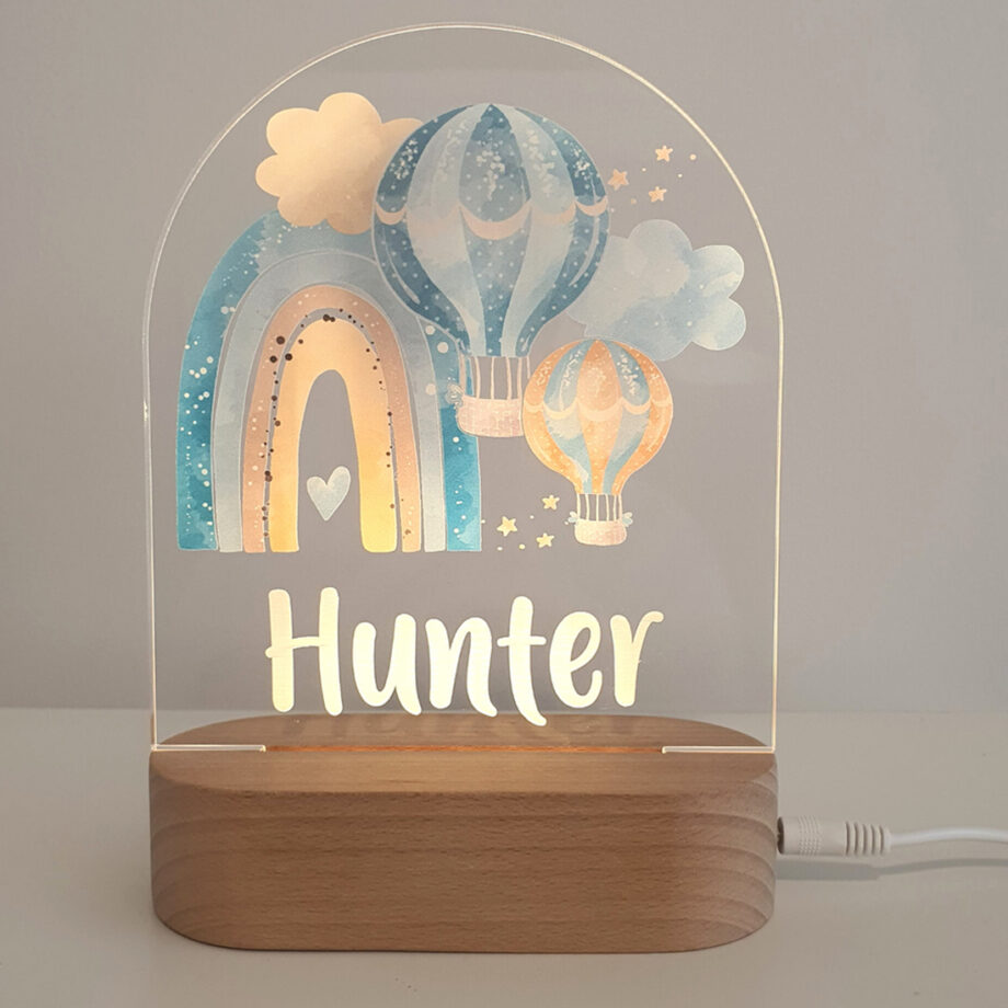 Custom Rainbow Night Light - Perfect Baby Christmas and Child Birthday Present - Colorful, Dimmable, and Stylish Newborn Night Lamp for Bedroom Decoration